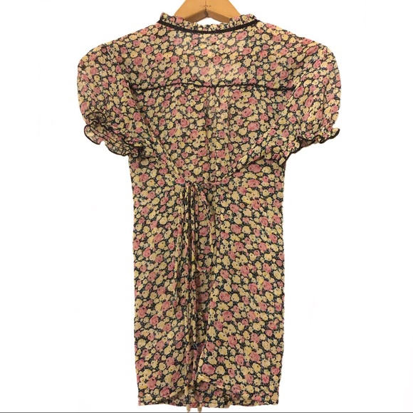 Vintage twentyone Floral Ditsy Print Frill Blouse - Picture 7 of 8